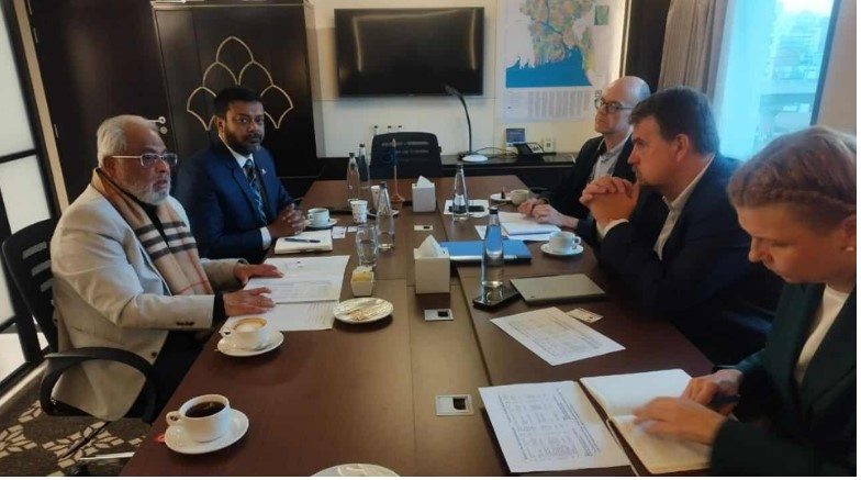 জিএম কাদেরের সঙ্গে সৌজন্য সাক্ষাতে ইইউয়ের নির্বাচন পর্যবেক্ষকেরা